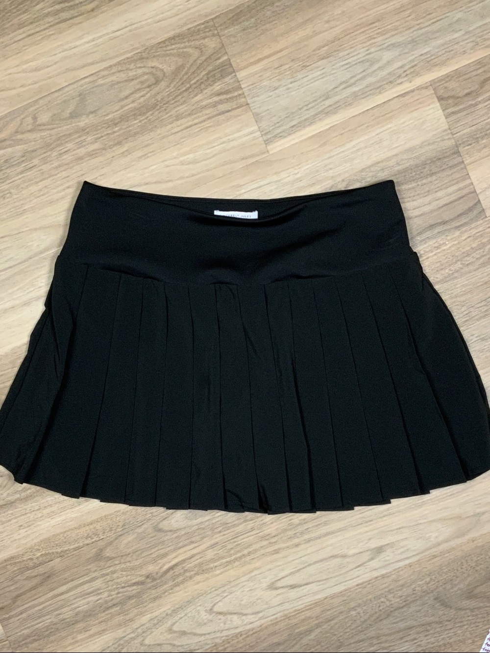 Sincerely Jules Black Pleated Mini Skirt w/ Built-in Shorts